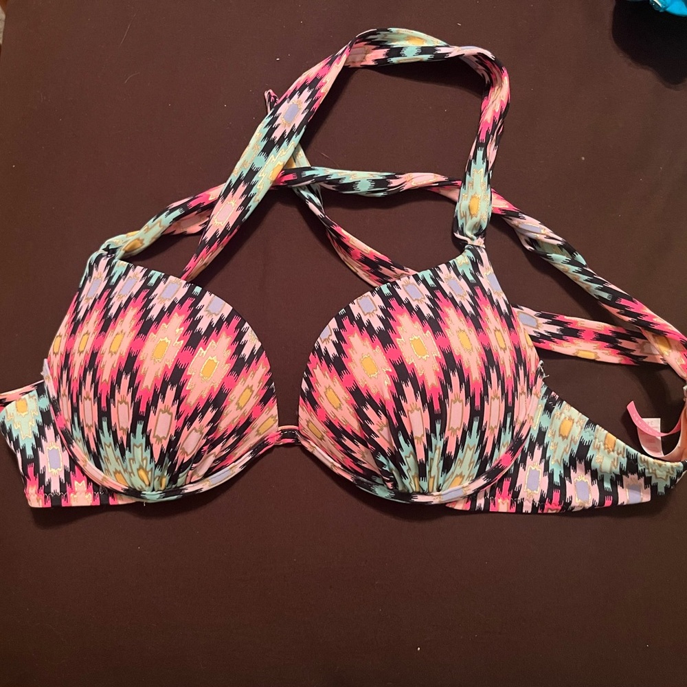 Victoria's Secret Multicolor Bikini Top - Picture 1 of 2
